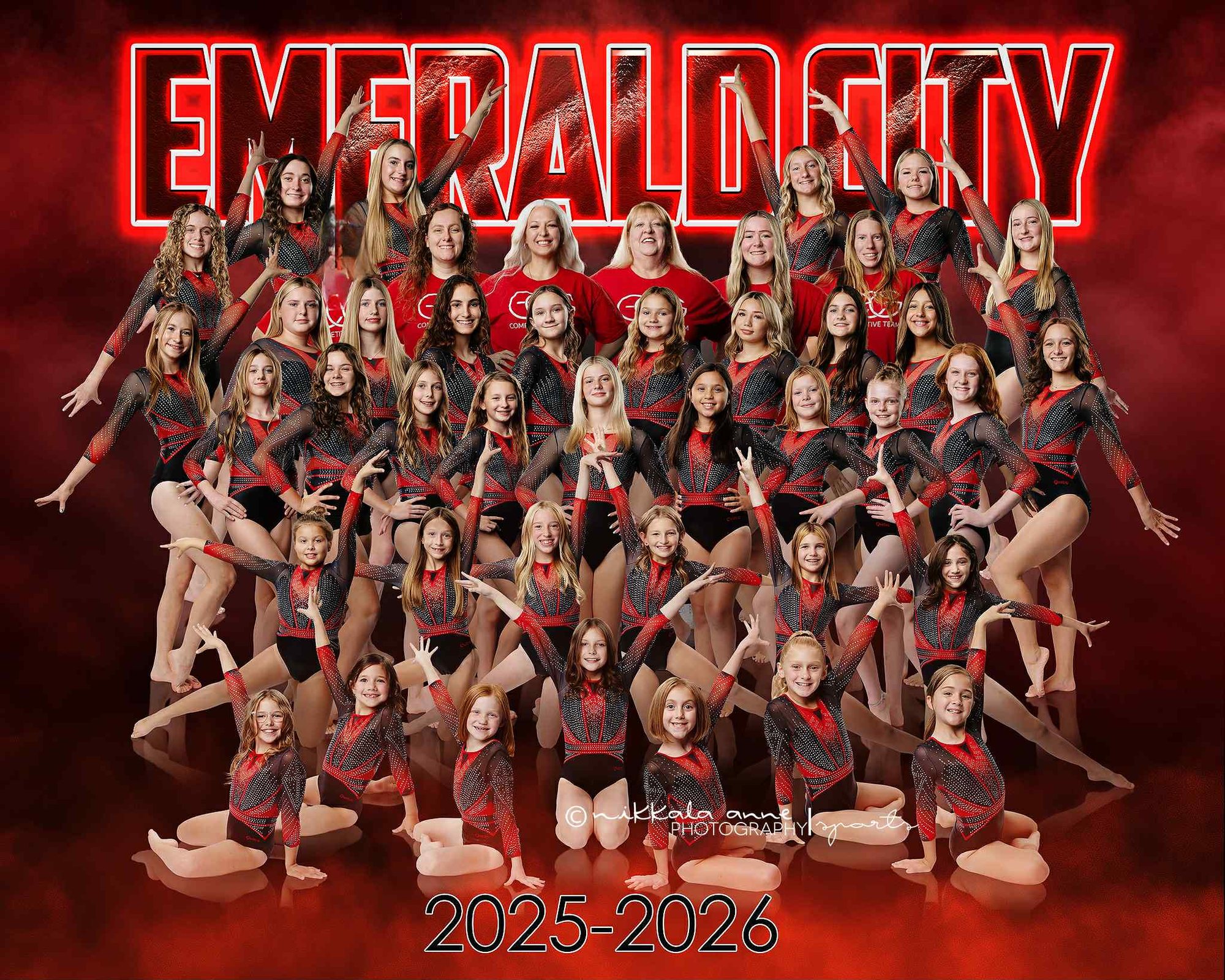 Emerald City Gymnastics team 2025-2026